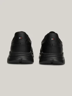 Sneakersy*Tommy Hilfiger Skórzane Buty Sportowe Typu Runner BLACK