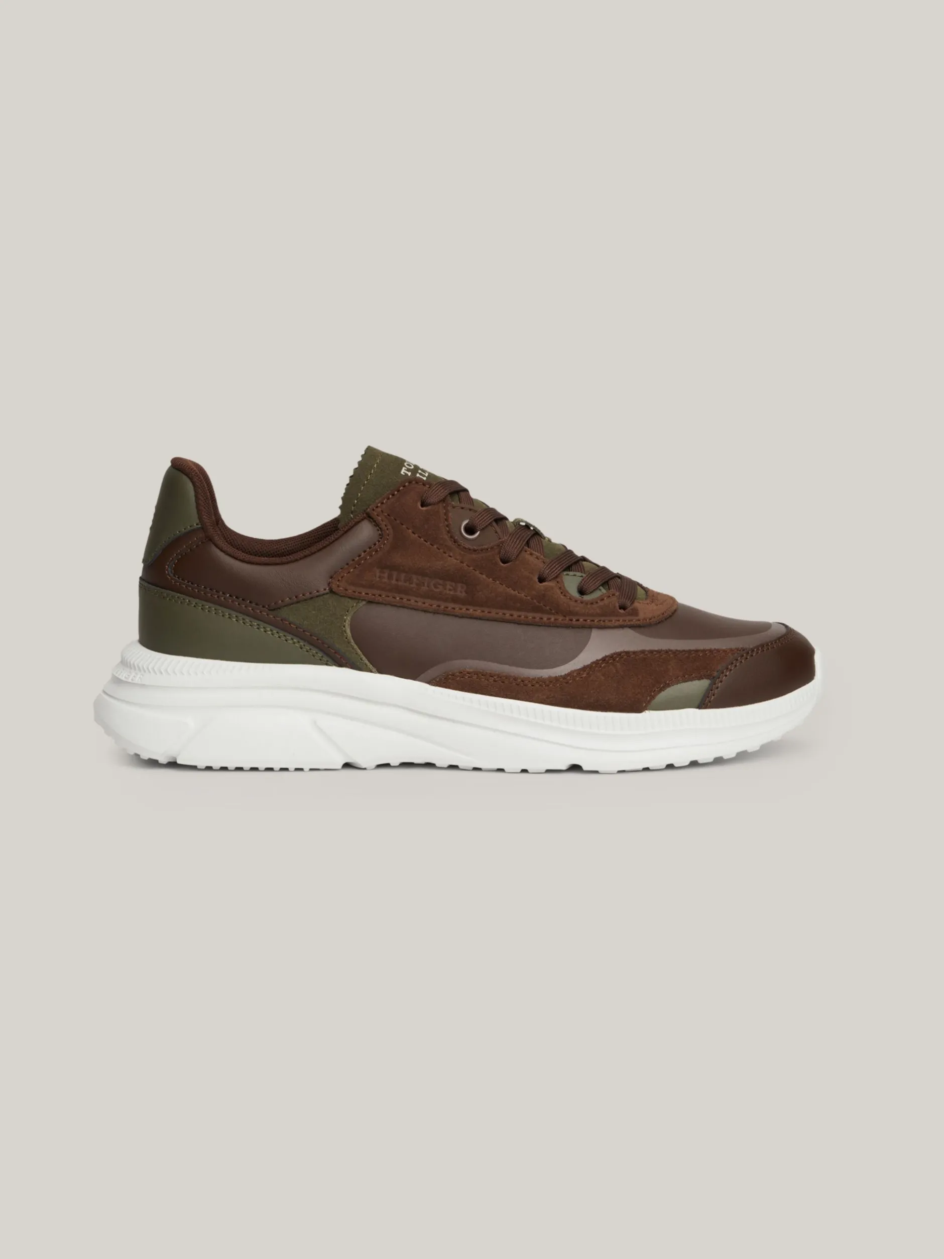 Sneakersy*Tommy Hilfiger Skórzane Buty Sportowe Typu Runner COCOA