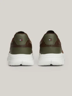 Sneakersy*Tommy Hilfiger Skórzane Buty Sportowe Typu Runner COCOA
