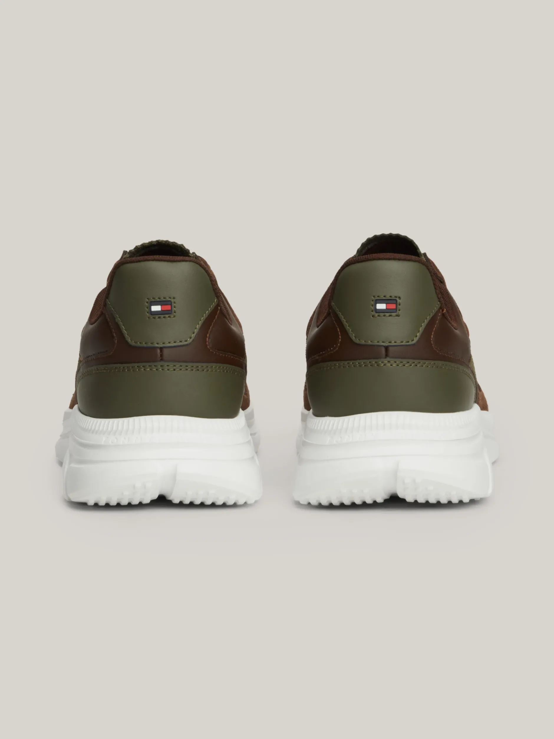Sneakersy*Tommy Hilfiger Skórzane Buty Sportowe Typu Runner COCOA
