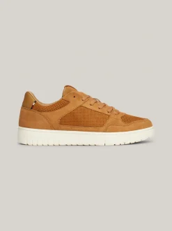 Sneakersy*Tommy Hilfiger Skórzane Buty Sportowe W Stylu Koszykarskim SAHARA