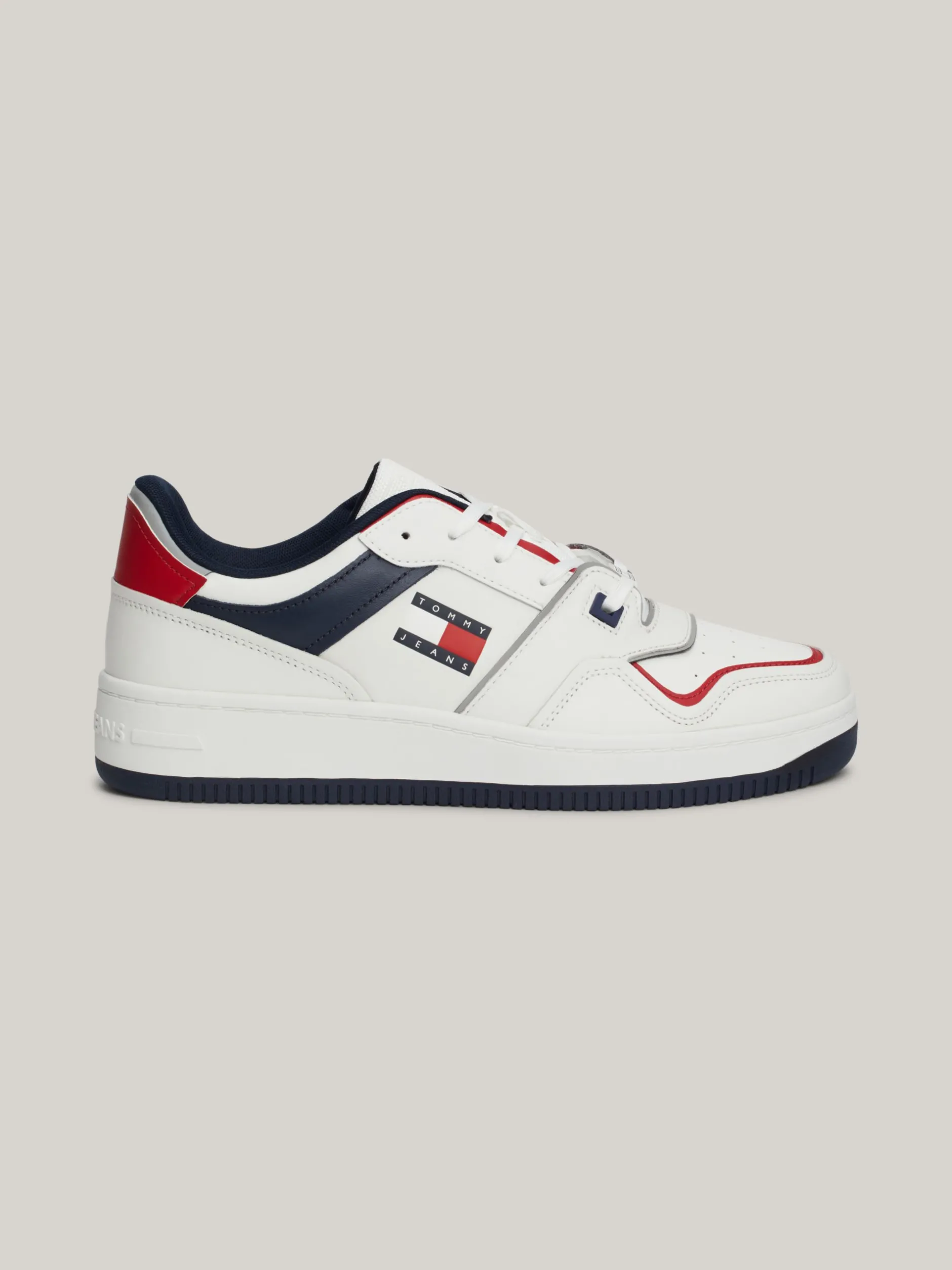 White Trainers|Sneakersy*Tommy Hilfiger Skórzane Buty Sportowe Z Blokami Kolorów SWEET CAYENNE
