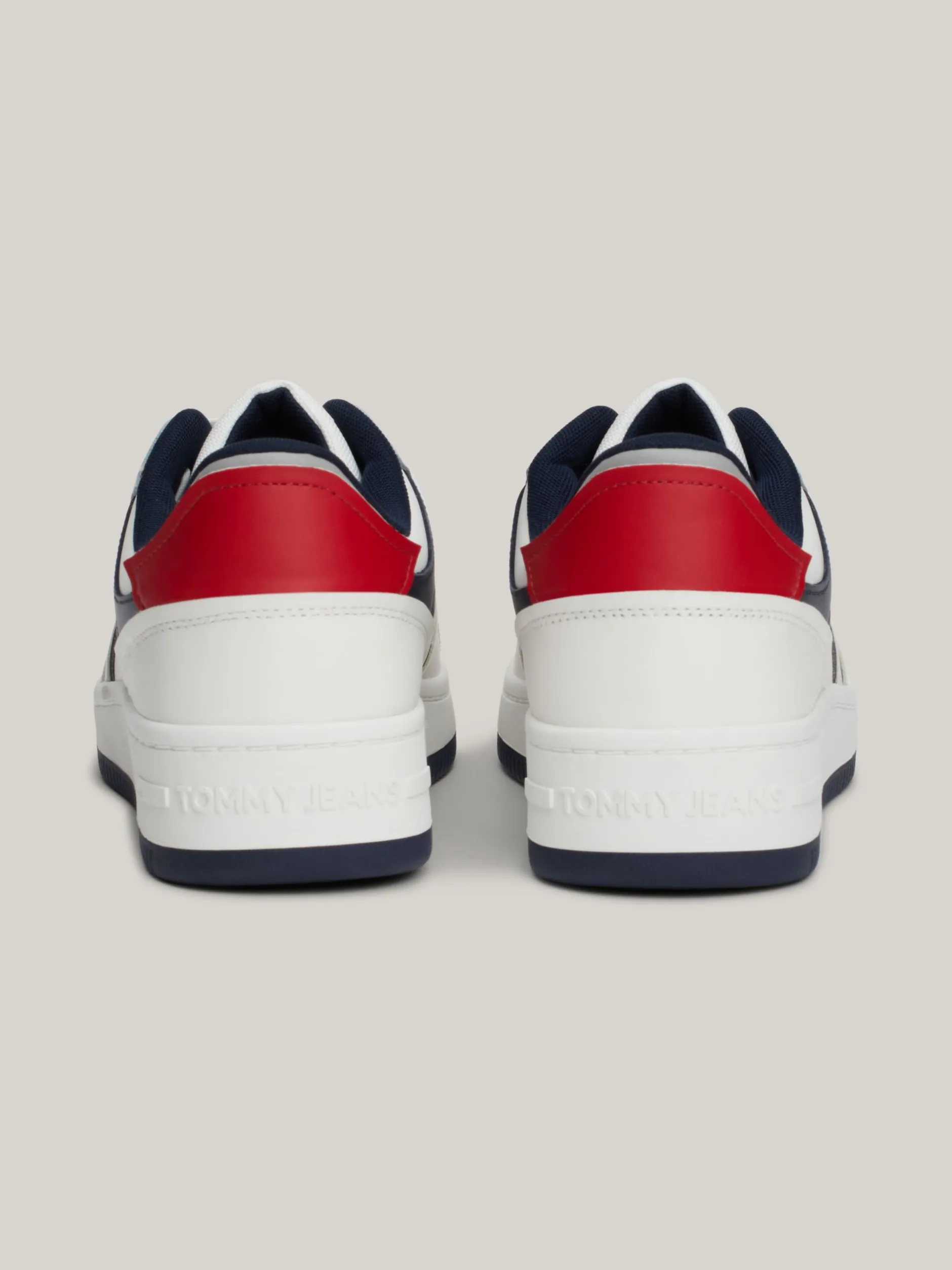 White Trainers|Sneakersy*Tommy Hilfiger Skórzane Buty Sportowe Z Blokami Kolorów SWEET CAYENNE