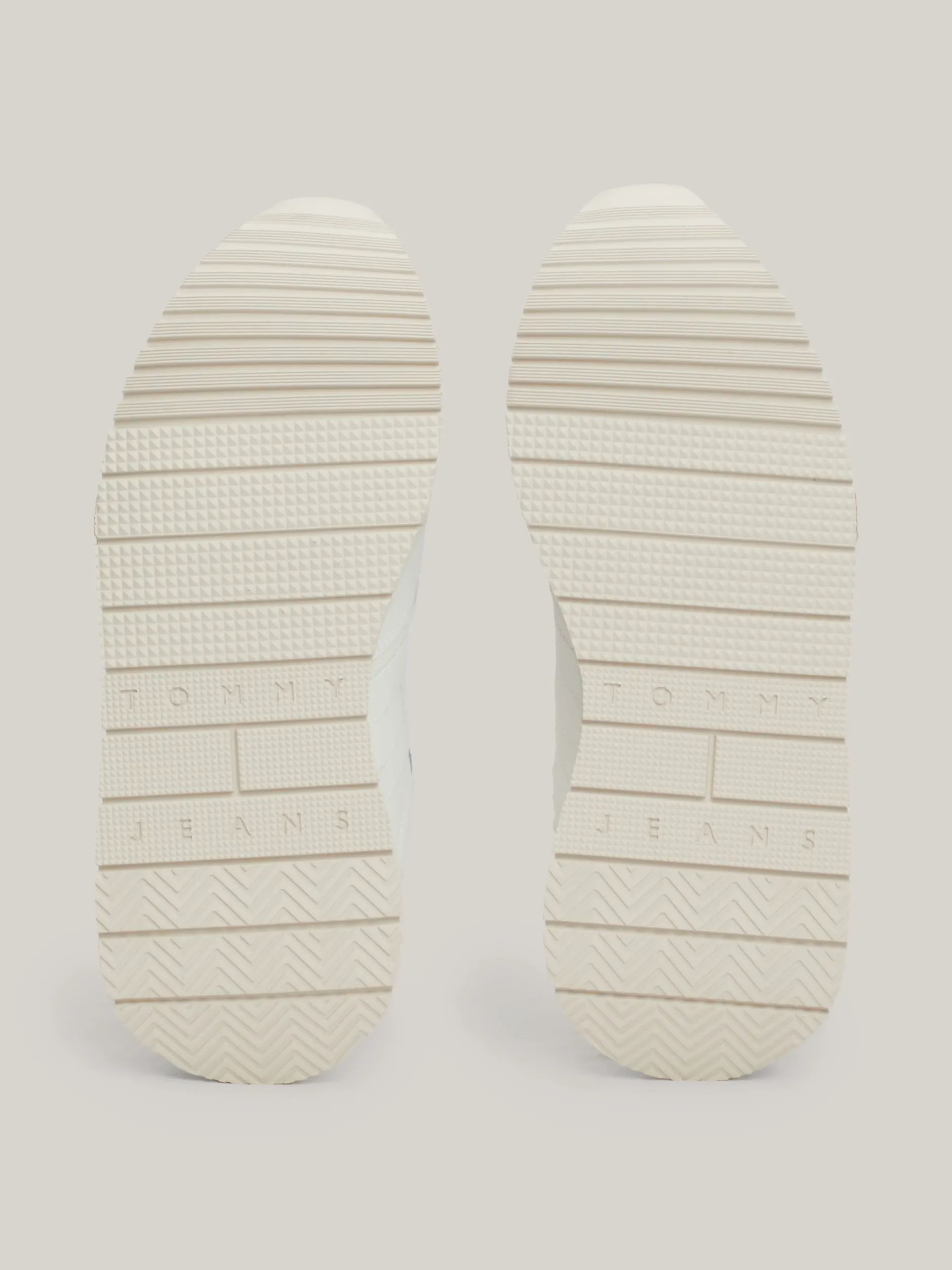 Sneakersy*Tommy Hilfiger Skórzane Buty Sportowe Z Ciepłą Wyściółką ECRU