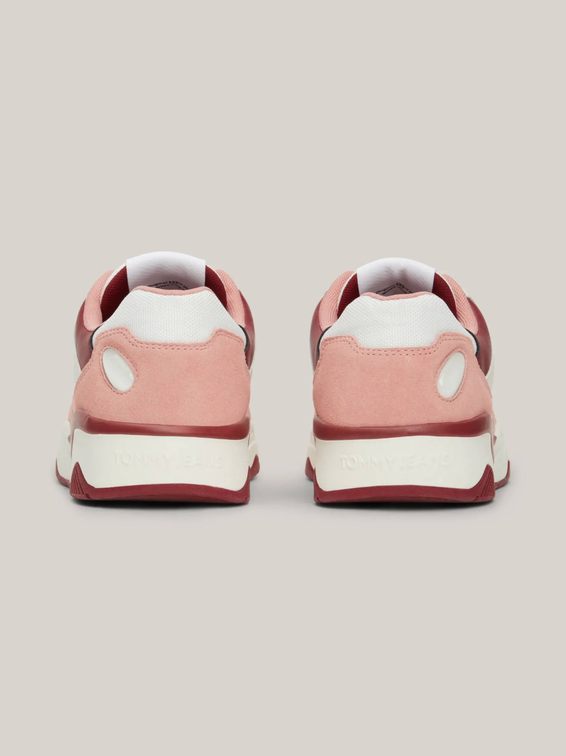 Sneakersy*Tommy Hilfiger Skórzane Buty Sportowe Z Kolorowymi Wstawkami CHALKY PINK
