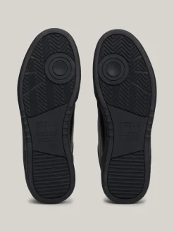 Sneakersy*Tommy Hilfiger Skórzane Buty Sportowe Z Logo BLACK