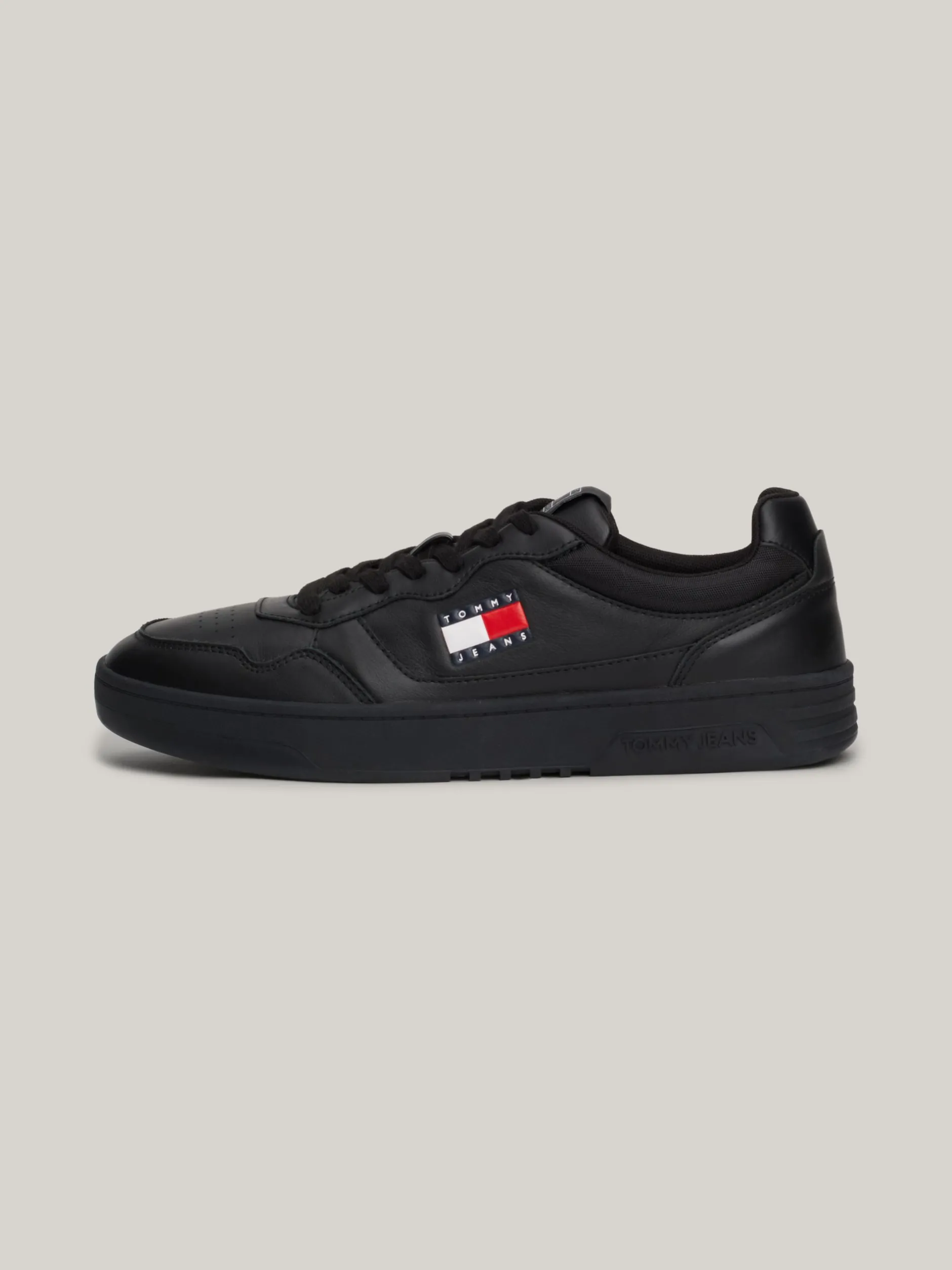 Sneakersy*Tommy Hilfiger Skórzane Buty Sportowe Z Logo BLACK