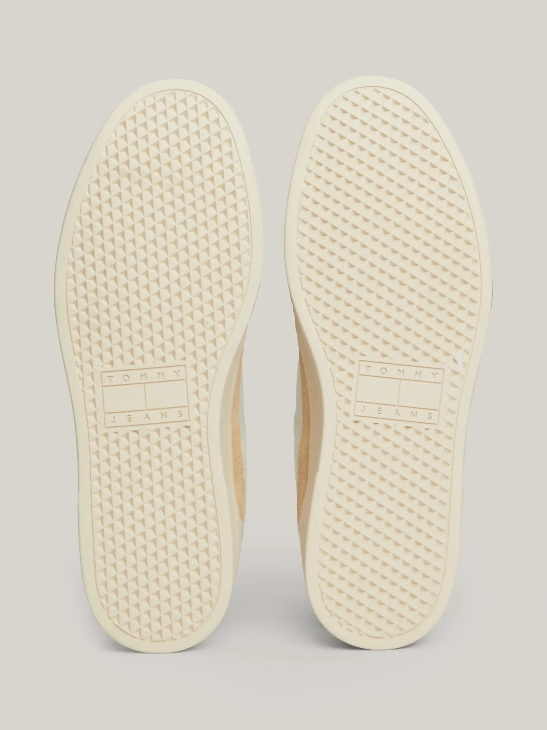 White Trainers|Sneakersy*Tommy Hilfiger Skórzane Buty Sportowe Z Logo W Kolorze Tła IVORY