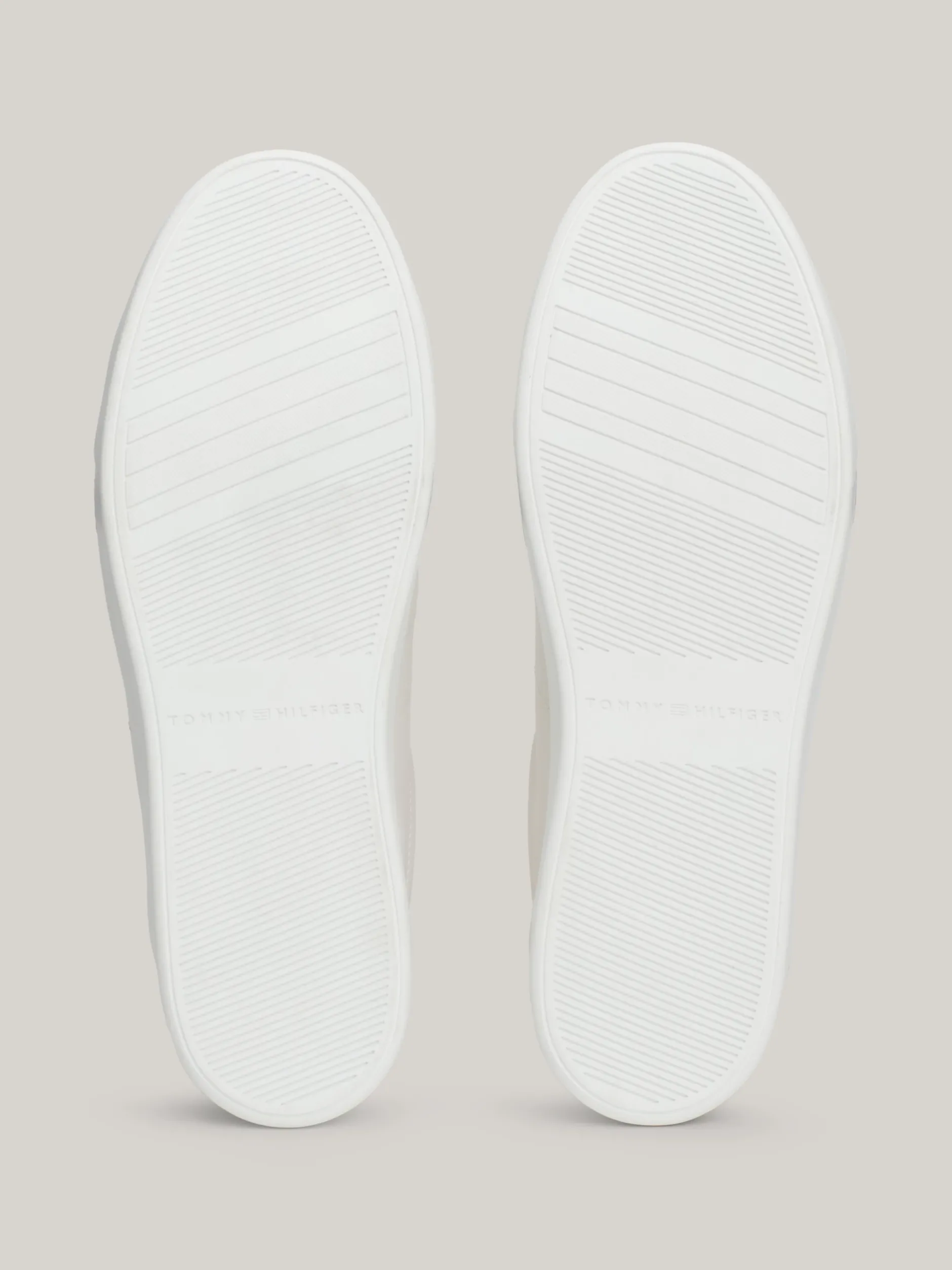Sneakersy*Tommy Hilfiger Skórzane Buty Sportowe Z Monogramem TH ANCIENT WHITE/HERITAGE PINK