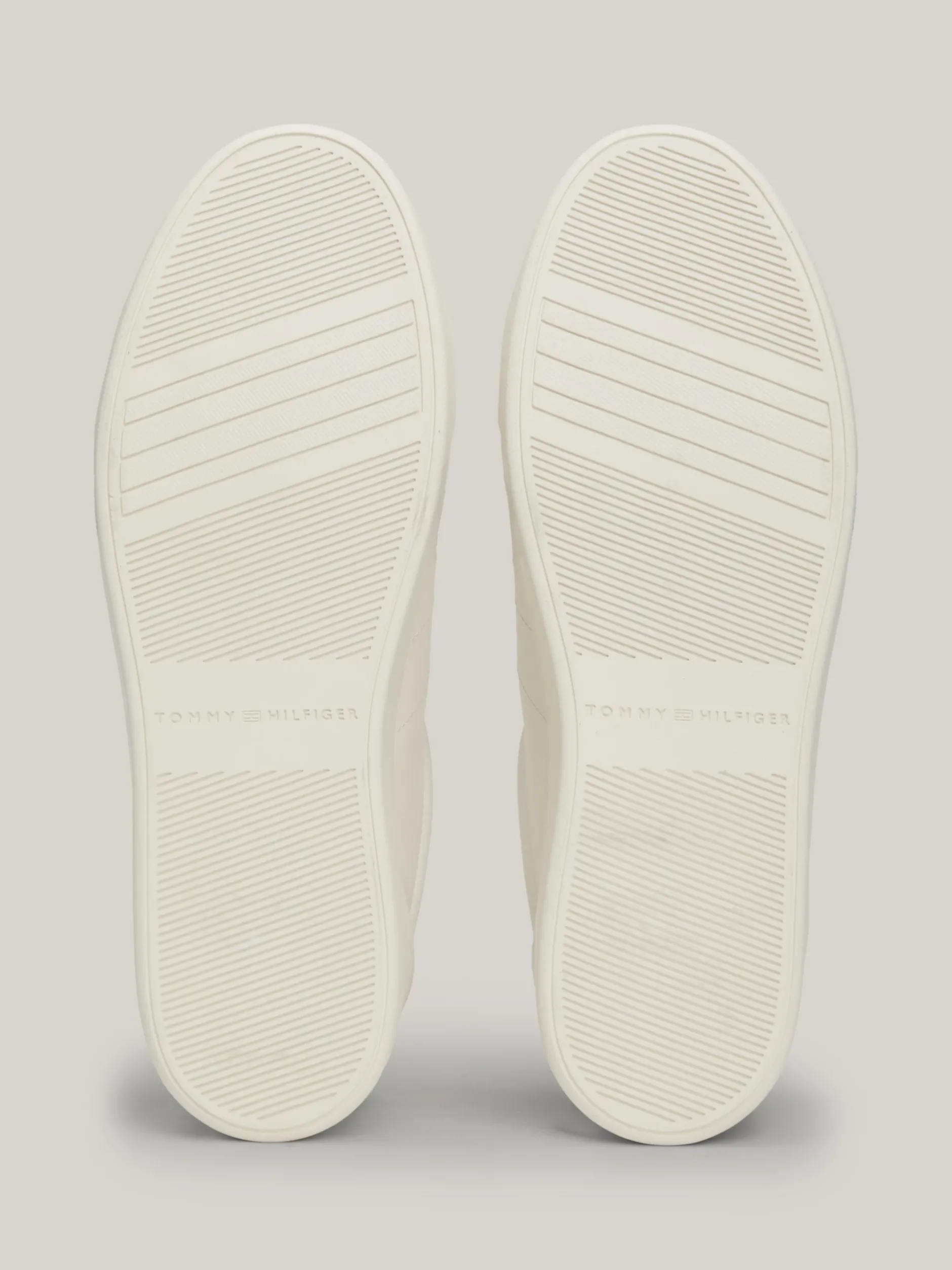 Sneakersy*Tommy Hilfiger Skórzane Buty Sportowe Z Monogramem TH ANCIENT WHITE