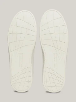 White Trainers|Sneakersy*Tommy Hilfiger Skórzane Buty Sportowe Z Sygnowaną Taśmą ANCIENT WHITE/ROUGE
