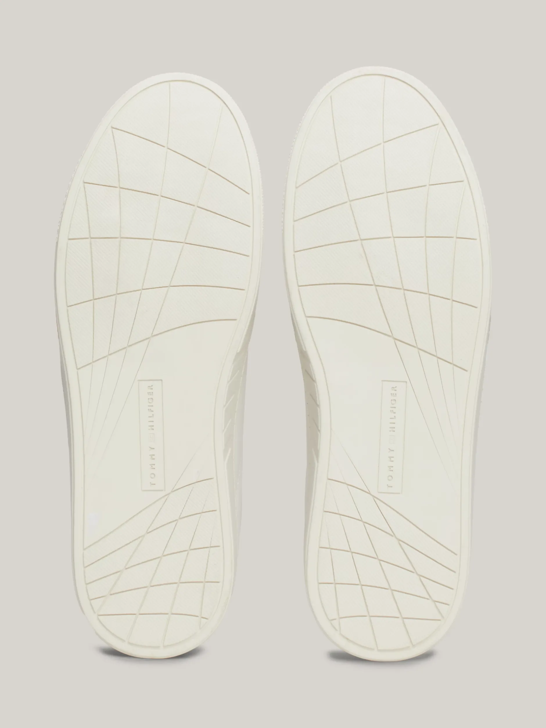 White Trainers|Sneakersy*Tommy Hilfiger Skórzane Buty Sportowe Z Sygnowaną Taśmą ANCIENT WHITE/ROUGE
