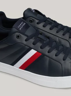 Sneakersy*Tommy Hilfiger Skórzane Buty Sportowe Z Sygnowaną Taśmą DESERT SKY