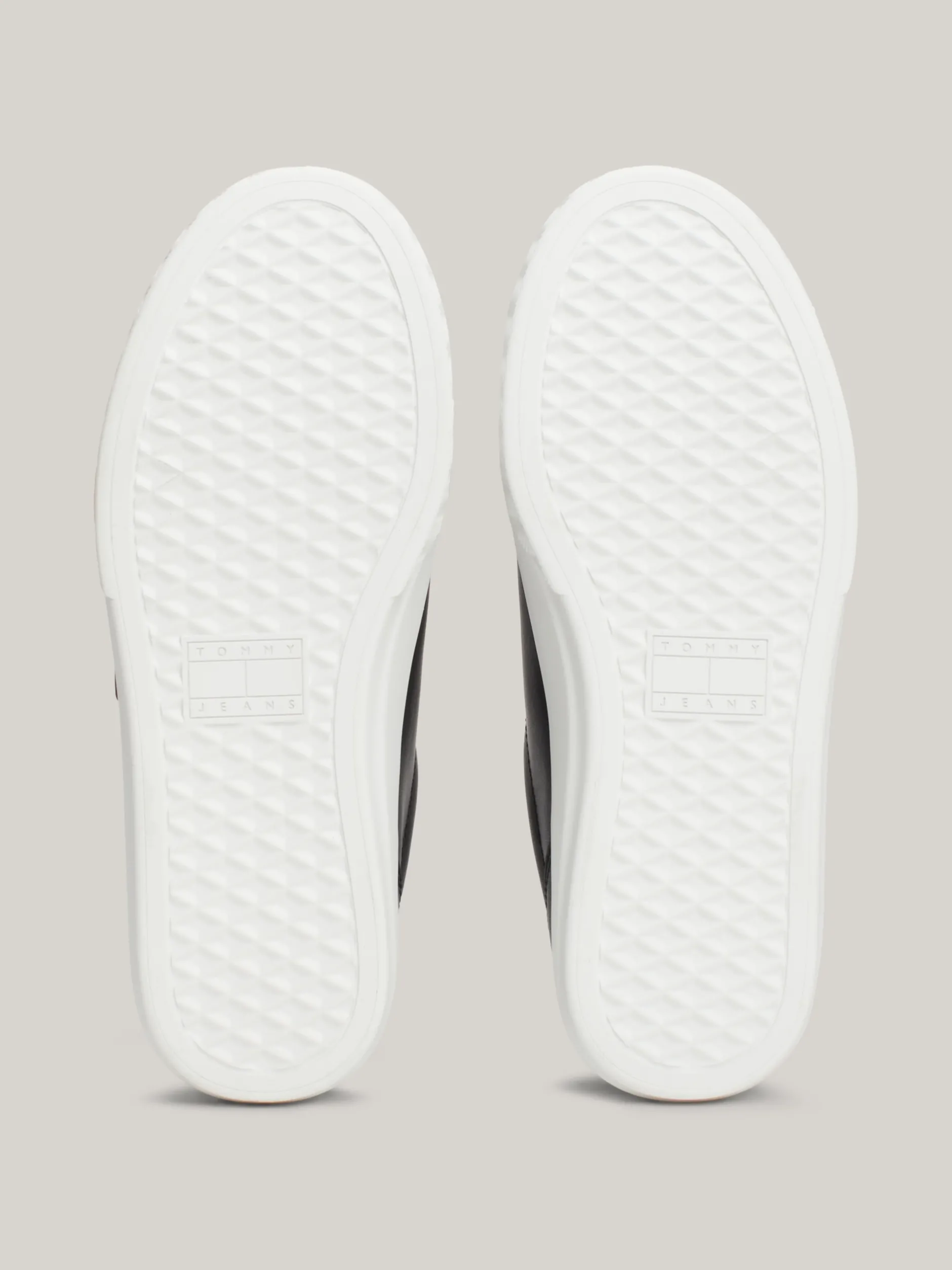 Sneakersy*Tommy Hilfiger Skórzane Buty Sportowe Z Zapięciem Na Rzepy BLACK