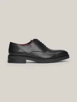 Buty Wizytowe*Tommy Hilfiger Skórzane Derby TH Monogram BLACK