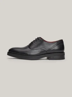 Buty Wizytowe*Tommy Hilfiger Skórzane Derby TH Monogram BLACK