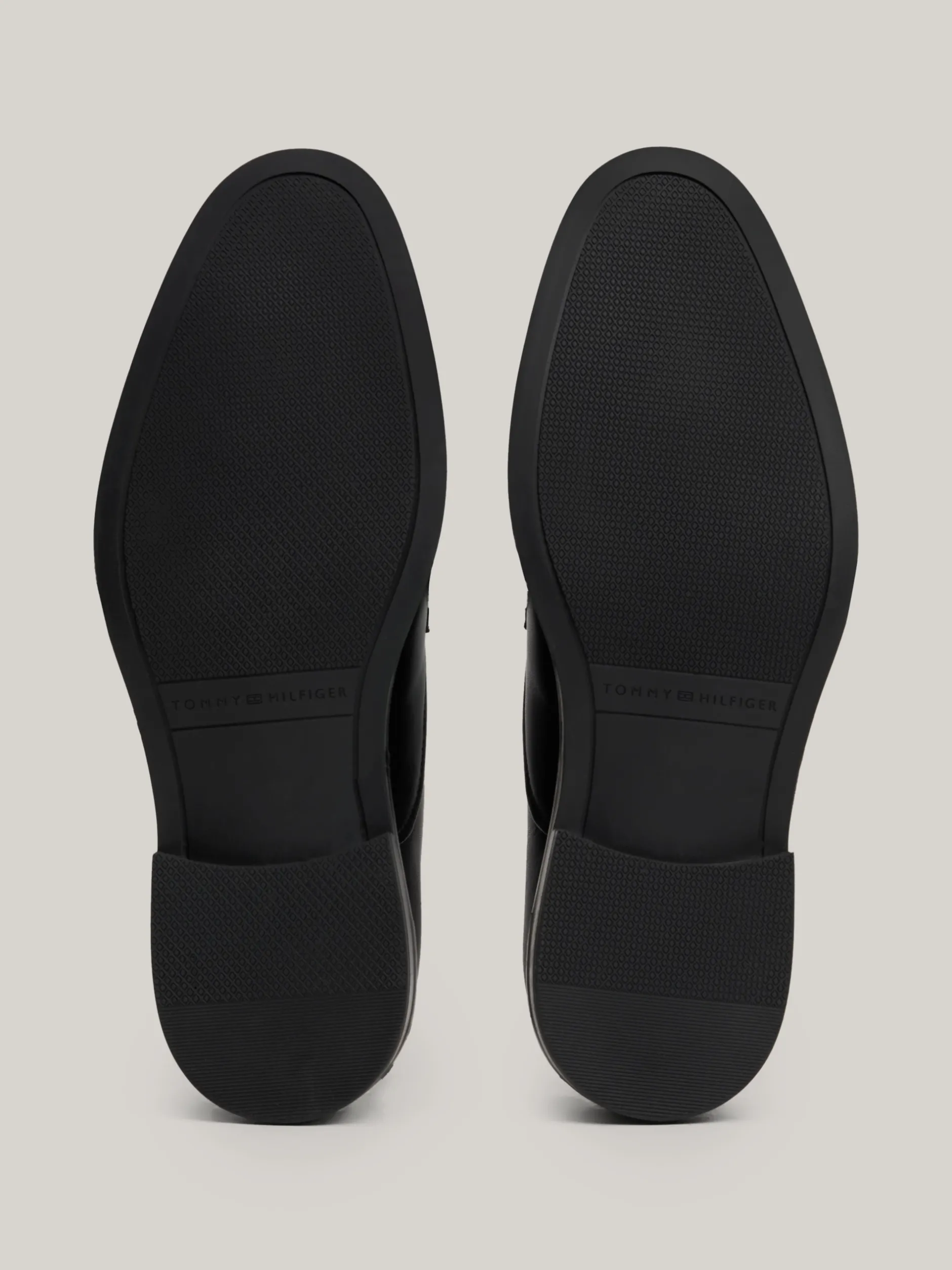 Buty Wizytowe*Tommy Hilfiger Skórzane Derby Z Sygnowaną Tasiemką BLACK
