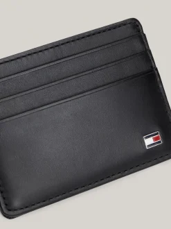 Portfele & Breloczki Do Kluczy*Tommy Hilfiger Skórzane Etui Na Karty BLACK