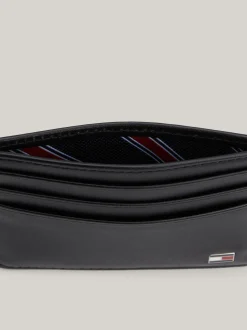 Portfele & Breloczki Do Kluczy*Tommy Hilfiger Skórzane Etui Na Karty BLACK