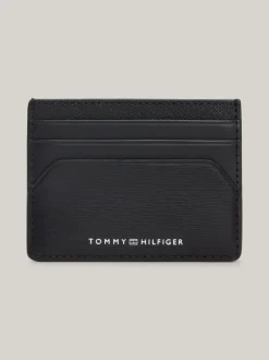 Portfele & Breloczki Do Kluczy*Tommy Hilfiger Skórzane Etui Na Karty Business Premium BLACK