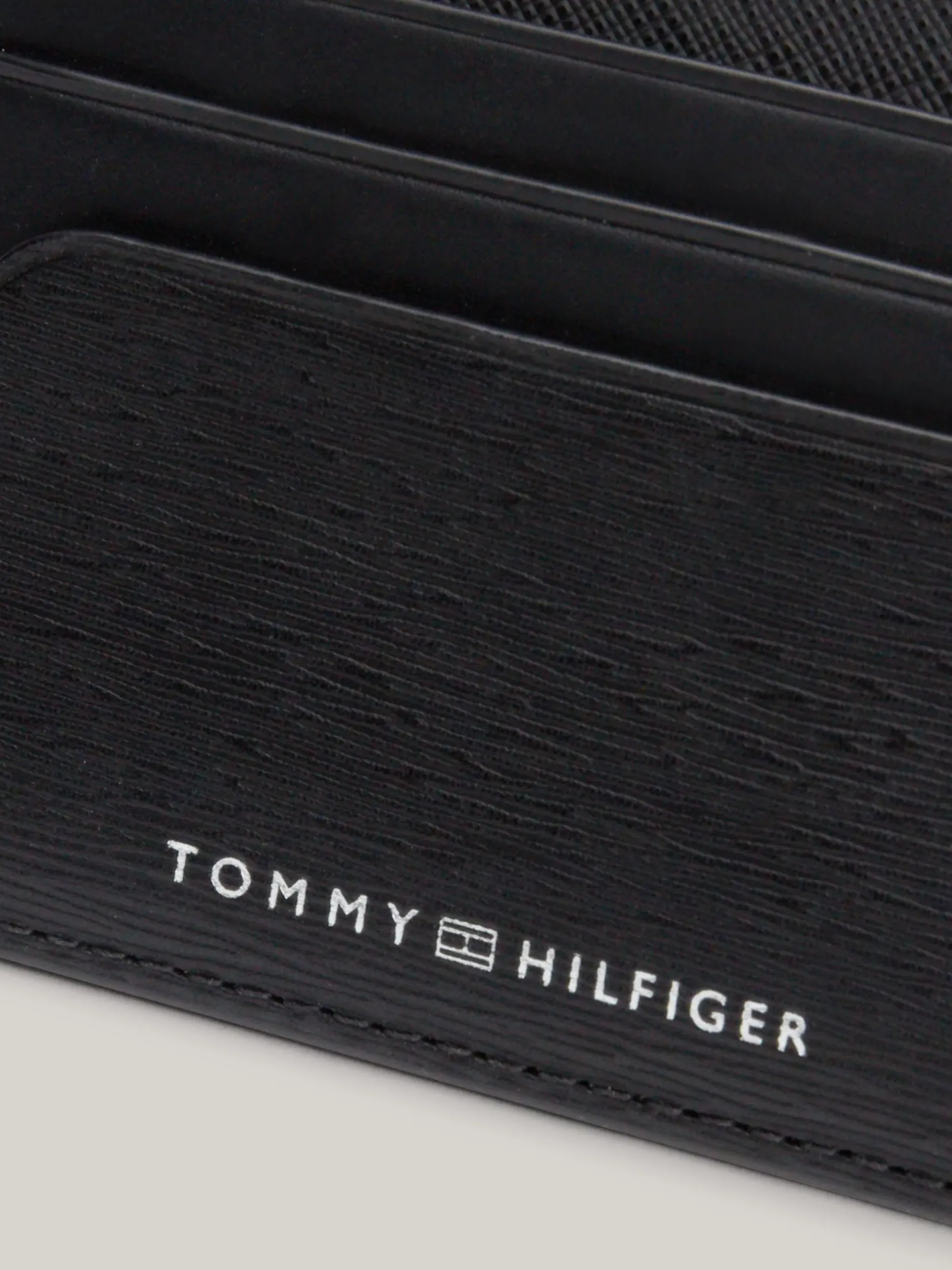 Portfele & Breloczki Do Kluczy*Tommy Hilfiger Skórzane Etui Na Karty Business Premium BLACK