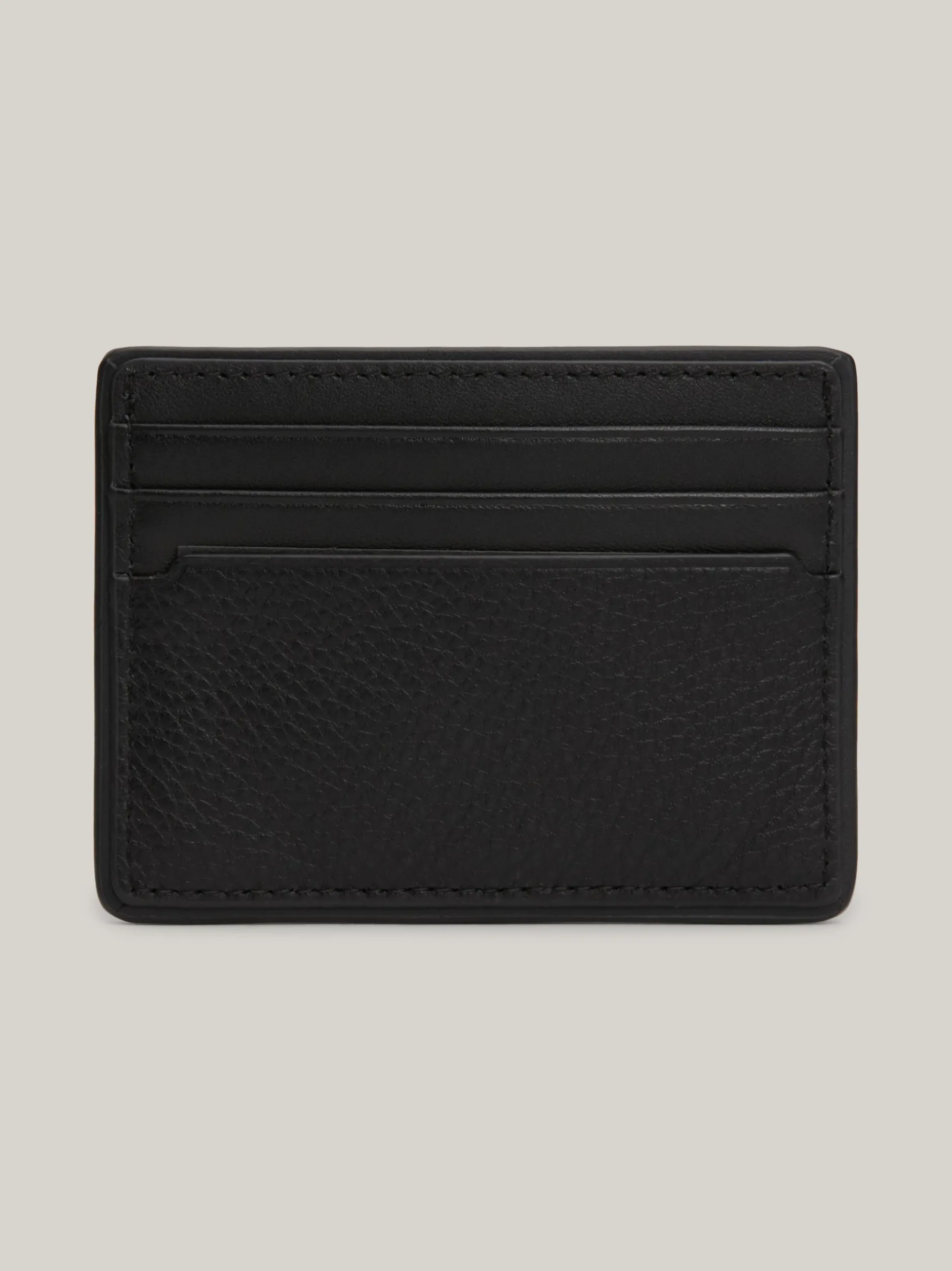 Portfele & Breloczki Do Kluczy*Tommy Hilfiger Skórzane Etui Na Karty Casual BLACK