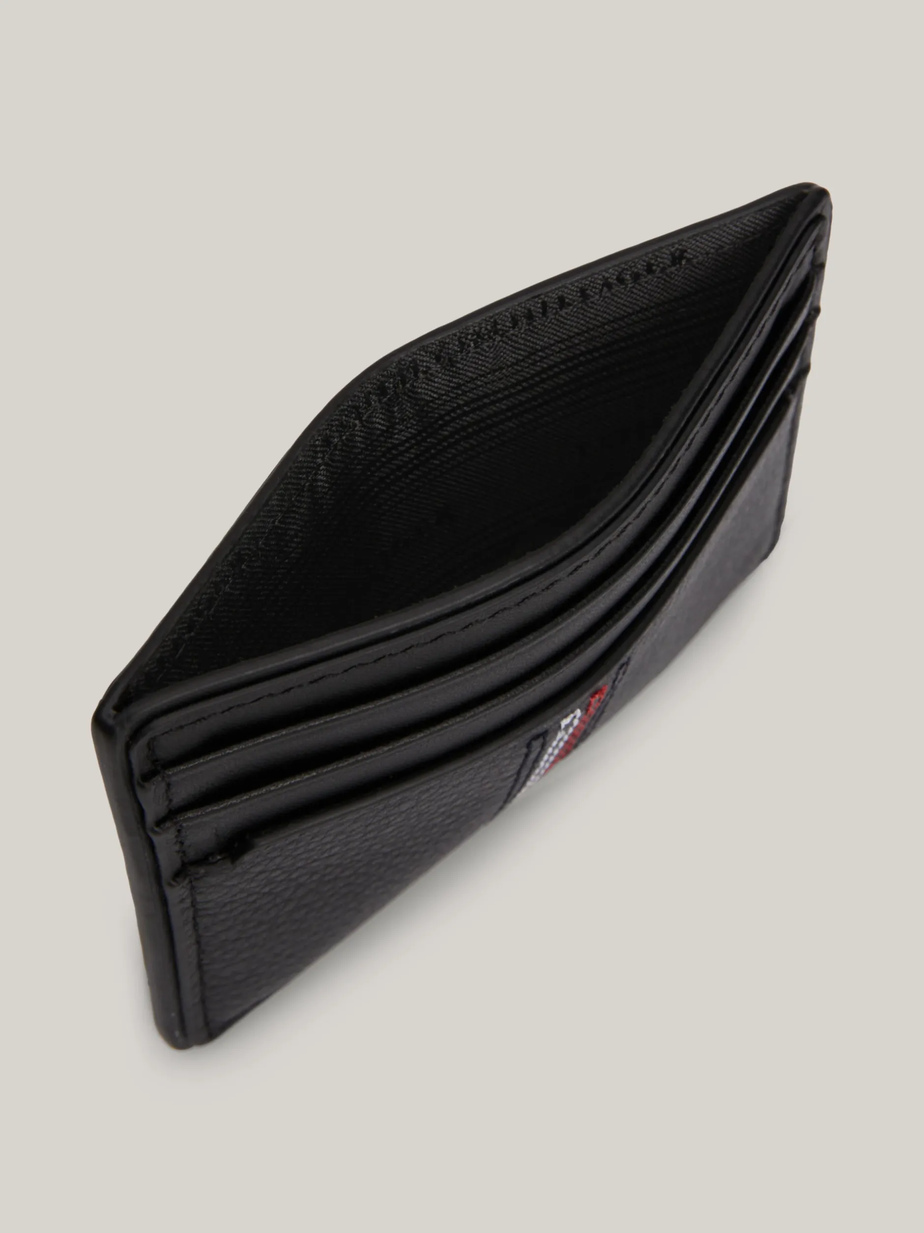 Portfele & Breloczki Do Kluczy*Tommy Hilfiger Skórzane Etui Na Karty Casual BLACK