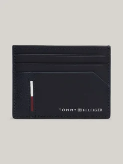 Portfele & Breloczki Do Kluczy*Tommy Hilfiger Skórzane Etui Na Karty Casual SPACE BLUE