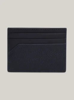 Portfele & Breloczki Do Kluczy*Tommy Hilfiger Skórzane Etui Na Karty Casual SPACE BLUE