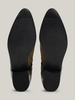 Botki*Tommy Hilfiger Skórzane Kowbojki Z Wężowym Wzorem NEUTRAL PYTHON