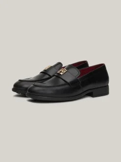 Mokasyny & Loafers|Płaskie Buty*Tommy Hilfiger Skórzane Mokasyny Elevated BLACK