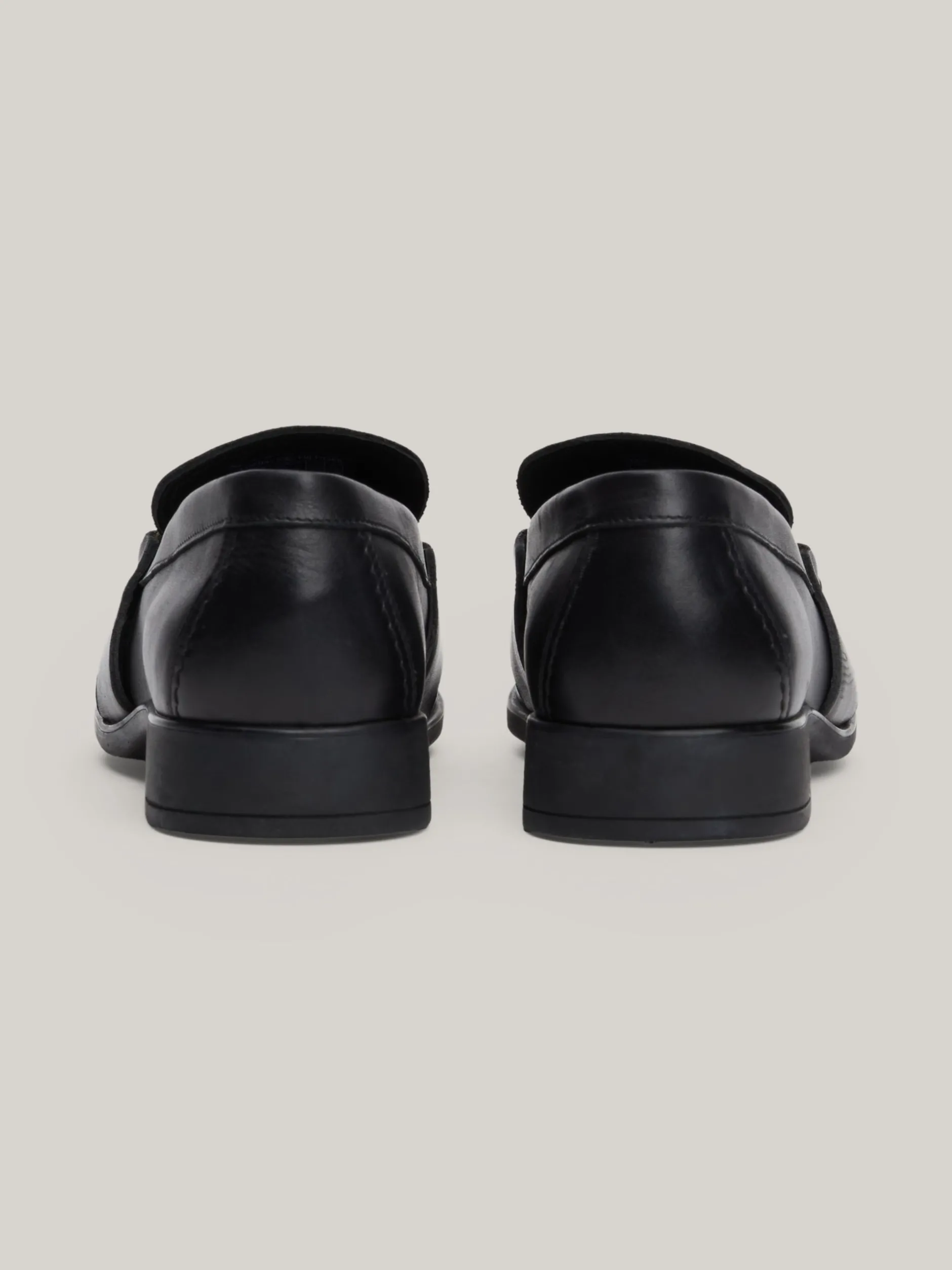 Mokasyny & Loafers|Płaskie Buty*Tommy Hilfiger Skórzane Mokasyny Z łańcuszkiem BLACK