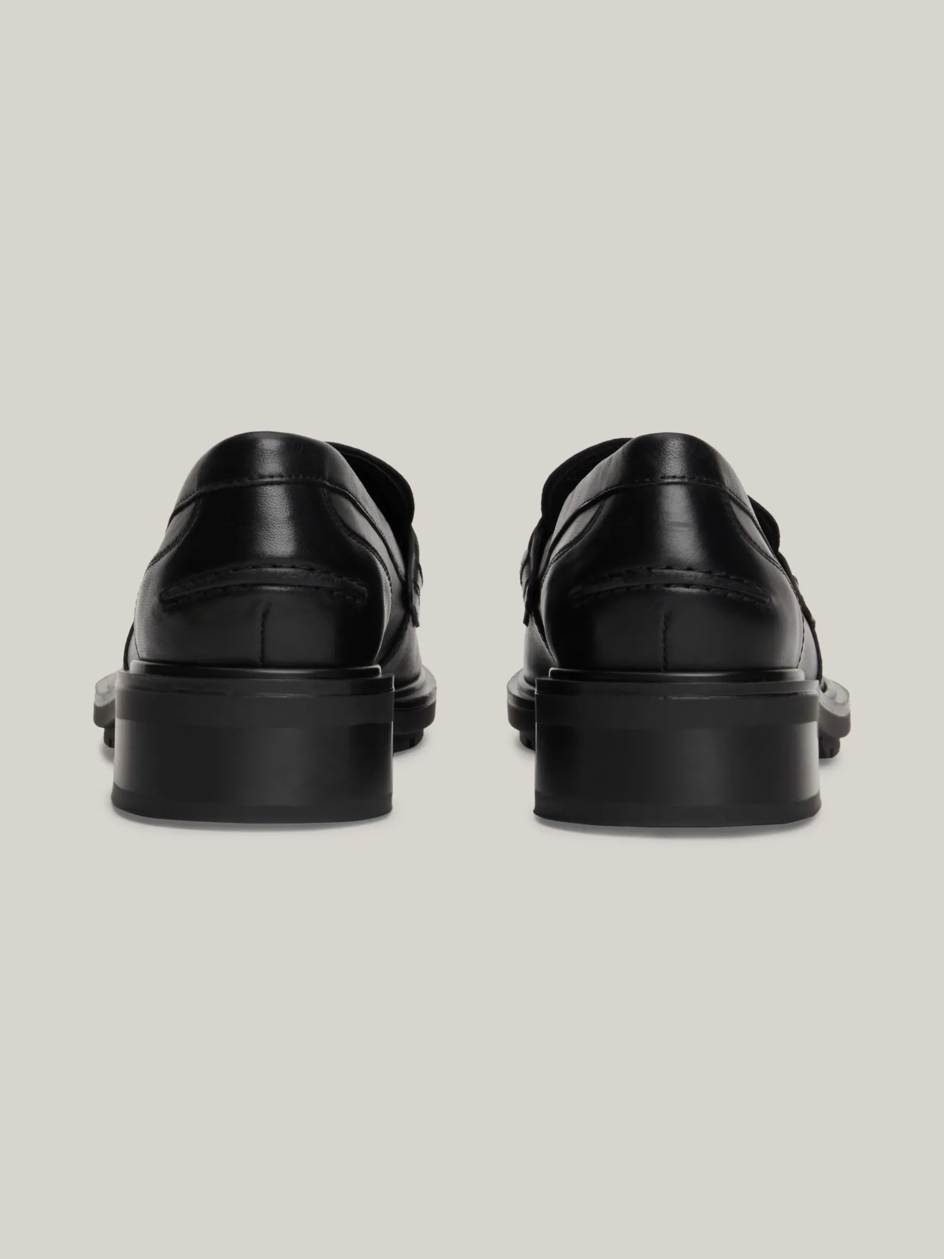 Mokasyny & Loafers|Płaskie Buty*Tommy Hilfiger Skórzane Mokasyny Z Monogramem TH BLACK