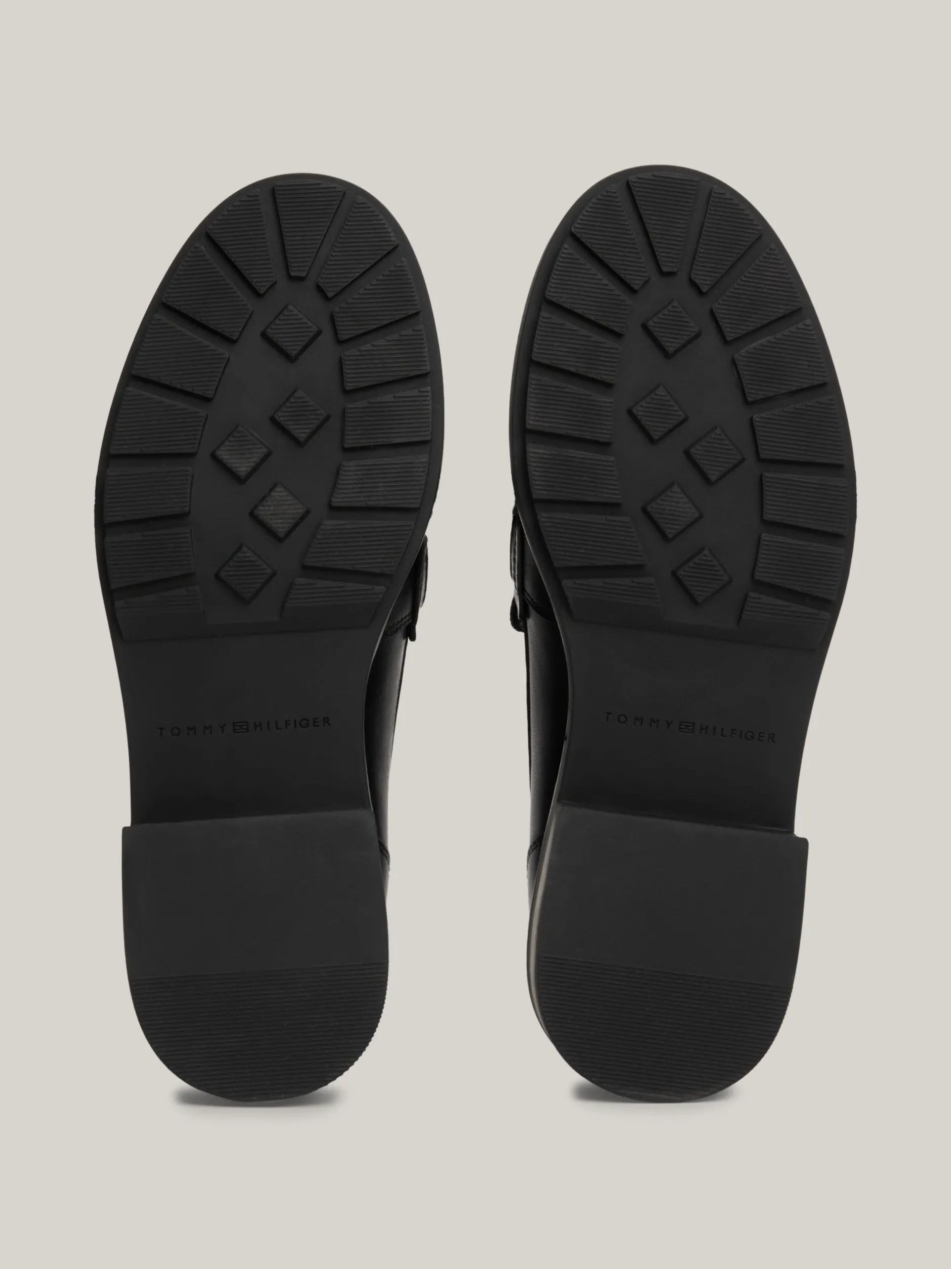 Mokasyny & Loafers|Płaskie Buty*Tommy Hilfiger Skórzane Mokasyny Z Monogramem TH BLACK