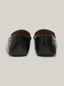 Mokasyny & Buty Żeglarskie|Buty Casual*Tommy Hilfiger Skórzane Mokasyny Z Protektorem BLACK