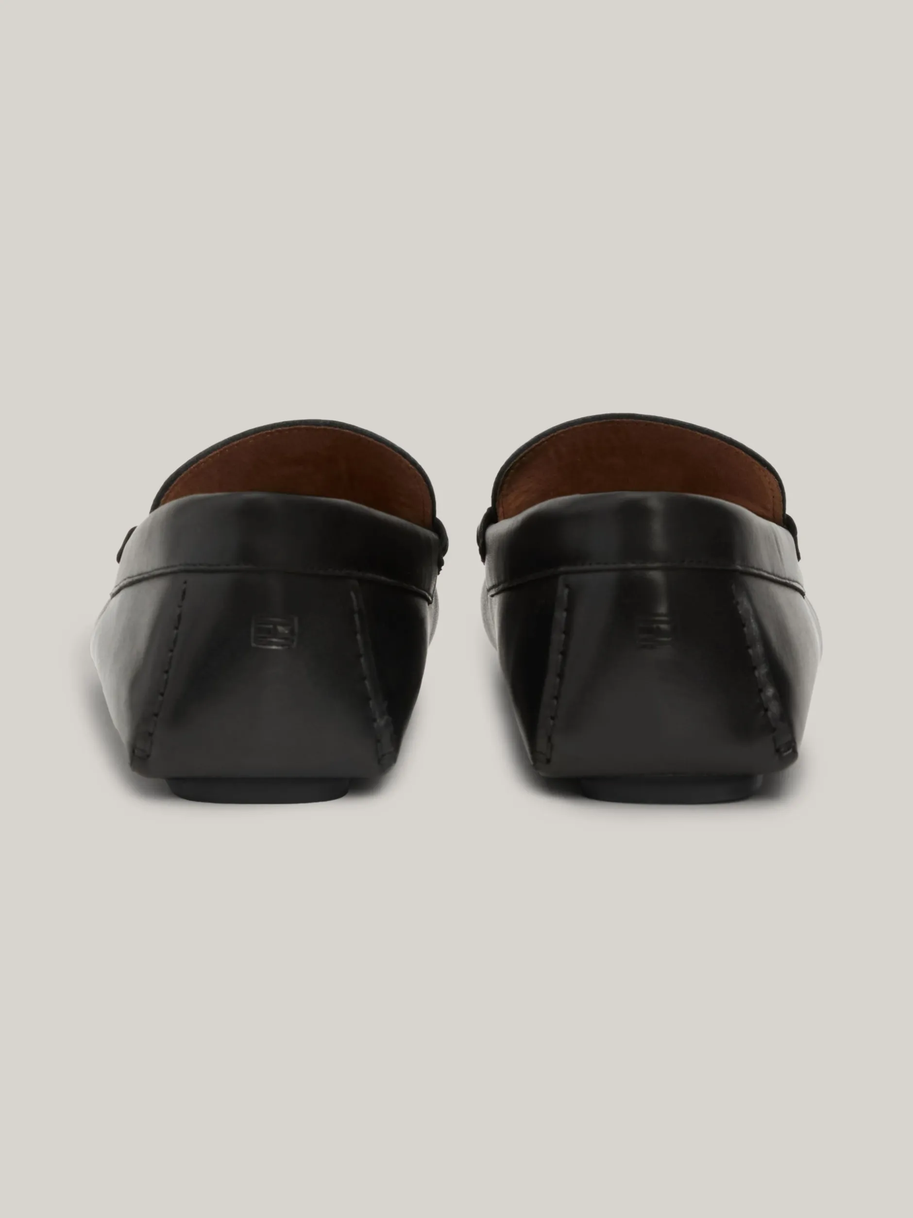 Mokasyny & Buty Żeglarskie|Buty Casual*Tommy Hilfiger Skórzane Mokasyny Z Protektorem BLACK