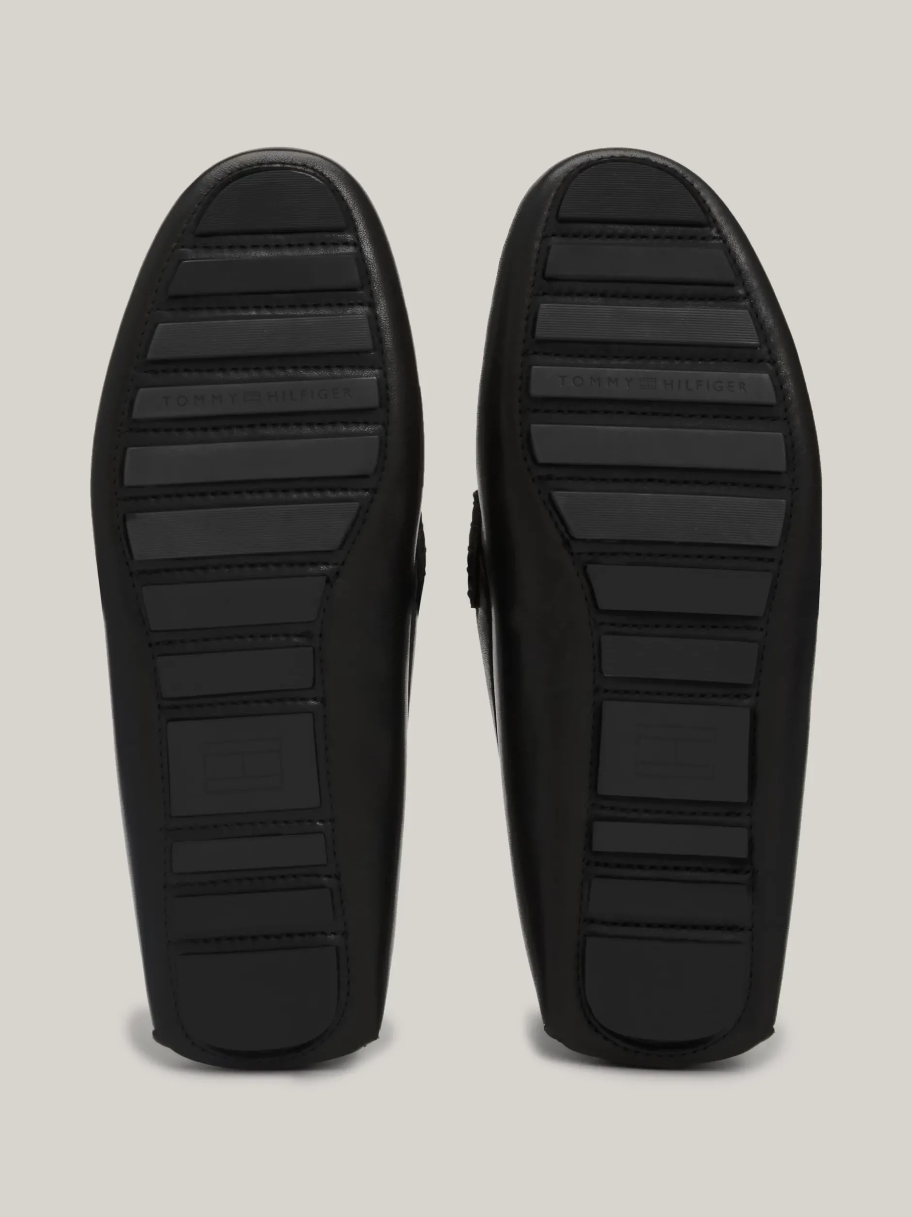 Mokasyny & Buty Żeglarskie|Buty Casual*Tommy Hilfiger Skórzane Mokasyny Z Protektorem BLACK