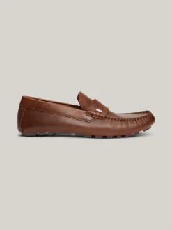 Mokasyny & Buty Żeglarskie|Buty Casual*Tommy Hilfiger Skórzane Mokasyny Z Protektorem WINTER COGNAC