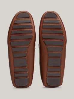 Mokasyny & Buty Żeglarskie|Buty Casual*Tommy Hilfiger Skórzane Mokasyny Z Protektorem WINTER COGNAC
