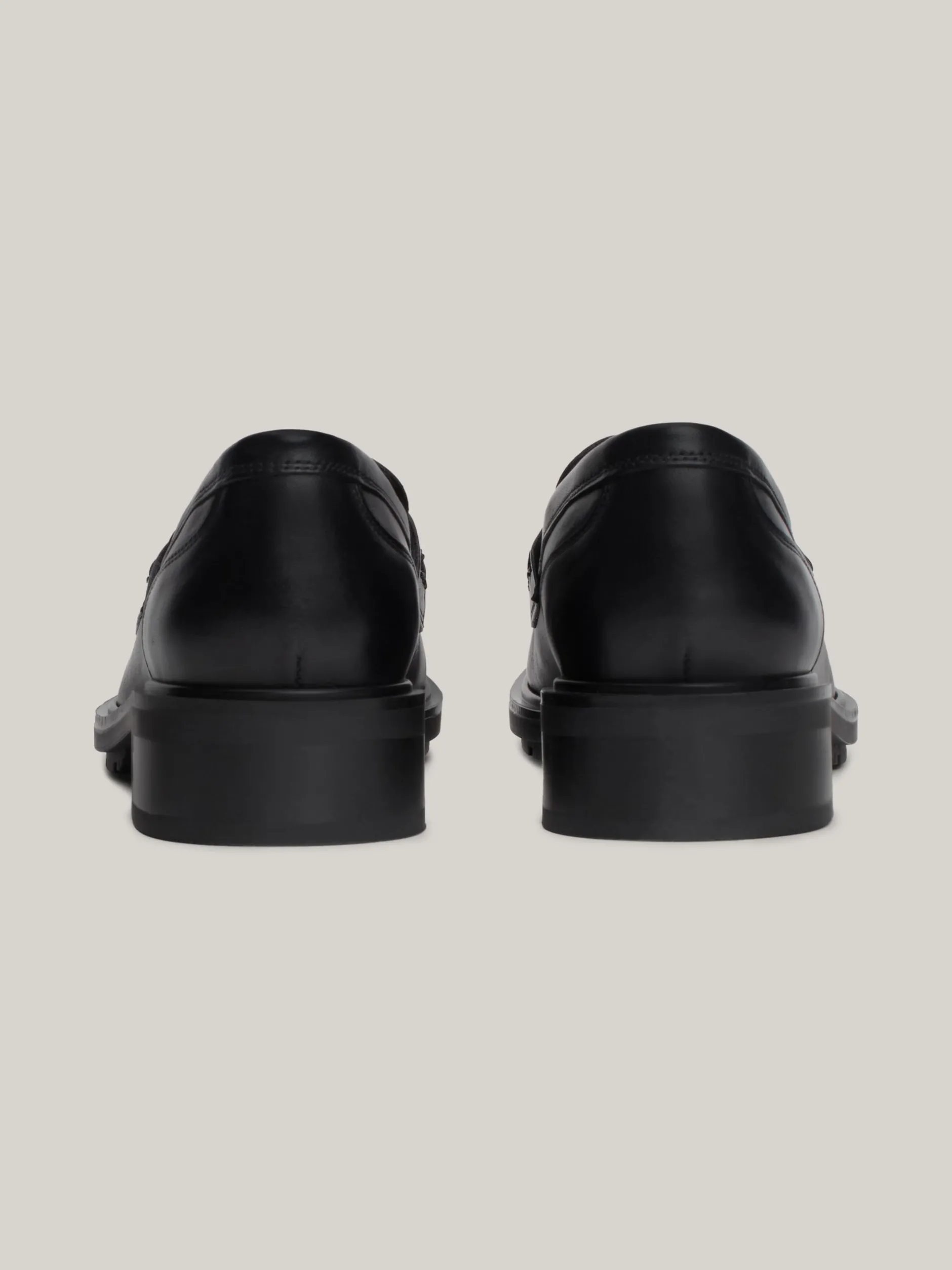 Mokasyny & Loafers|Płaskie Buty*Tommy Hilfiger Skórzane Mokasyny Z Protektorem BLACK