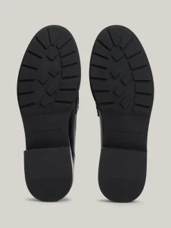 Mokasyny & Loafers|Płaskie Buty*Tommy Hilfiger Skórzane Mokasyny Z Protektorem BLACK