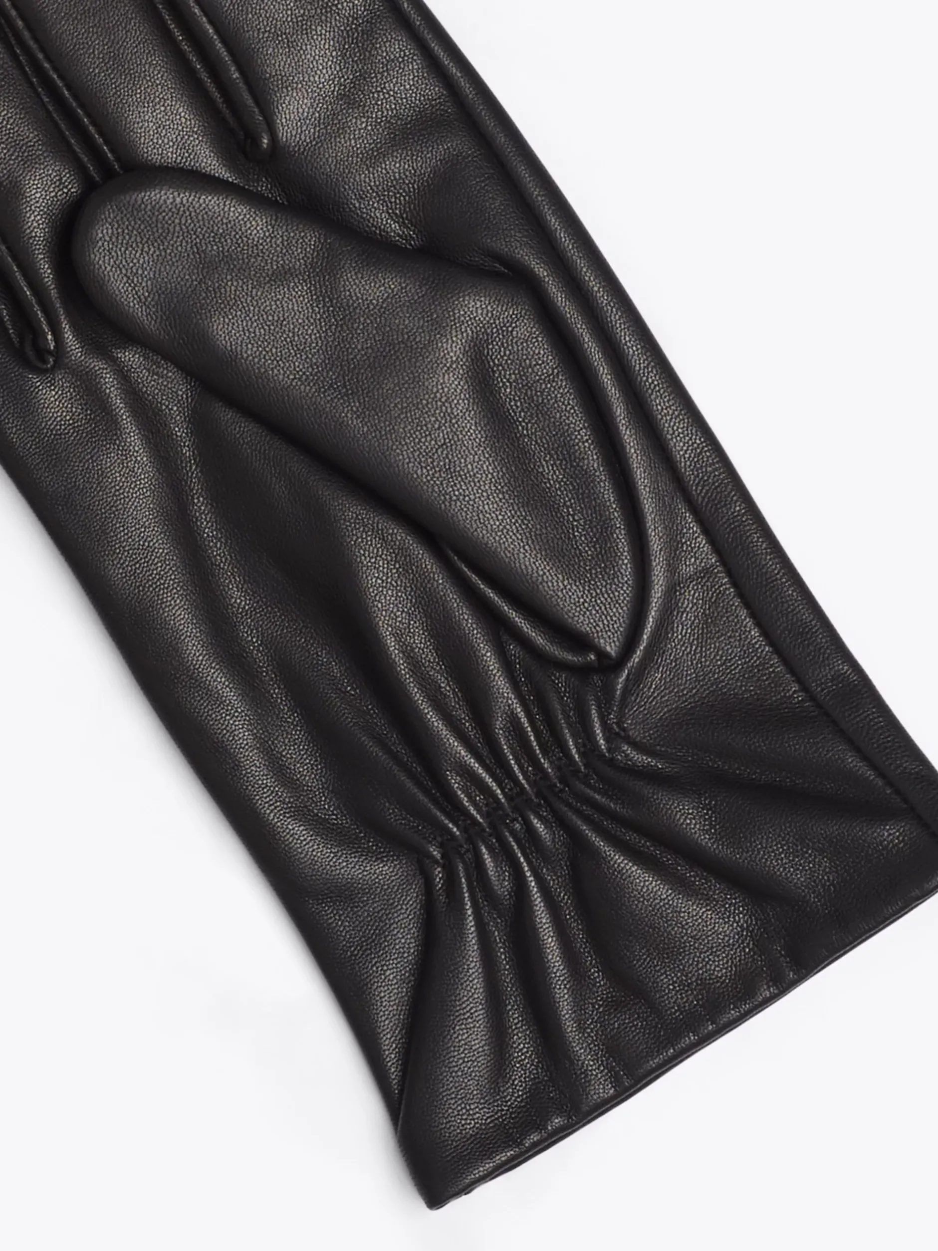 Czapki I Szaliki*Tommy Hilfiger Skórzane Rękawiczki Essential Z Flagą BLACK