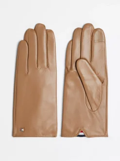 Rękawiczki|Czapki I Szaliki*Tommy Hilfiger Skórzane Rękawiczki Essential CAMEL