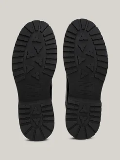Buty Sznurowane|Buty*Tommy Hilfiger Skórzane Sznurowane Botki Z Protektorem BLACK