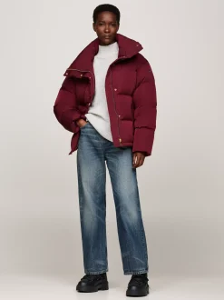 Botki*Tommy Hilfiger Skórzane Sznurowane śniegowce BLACK