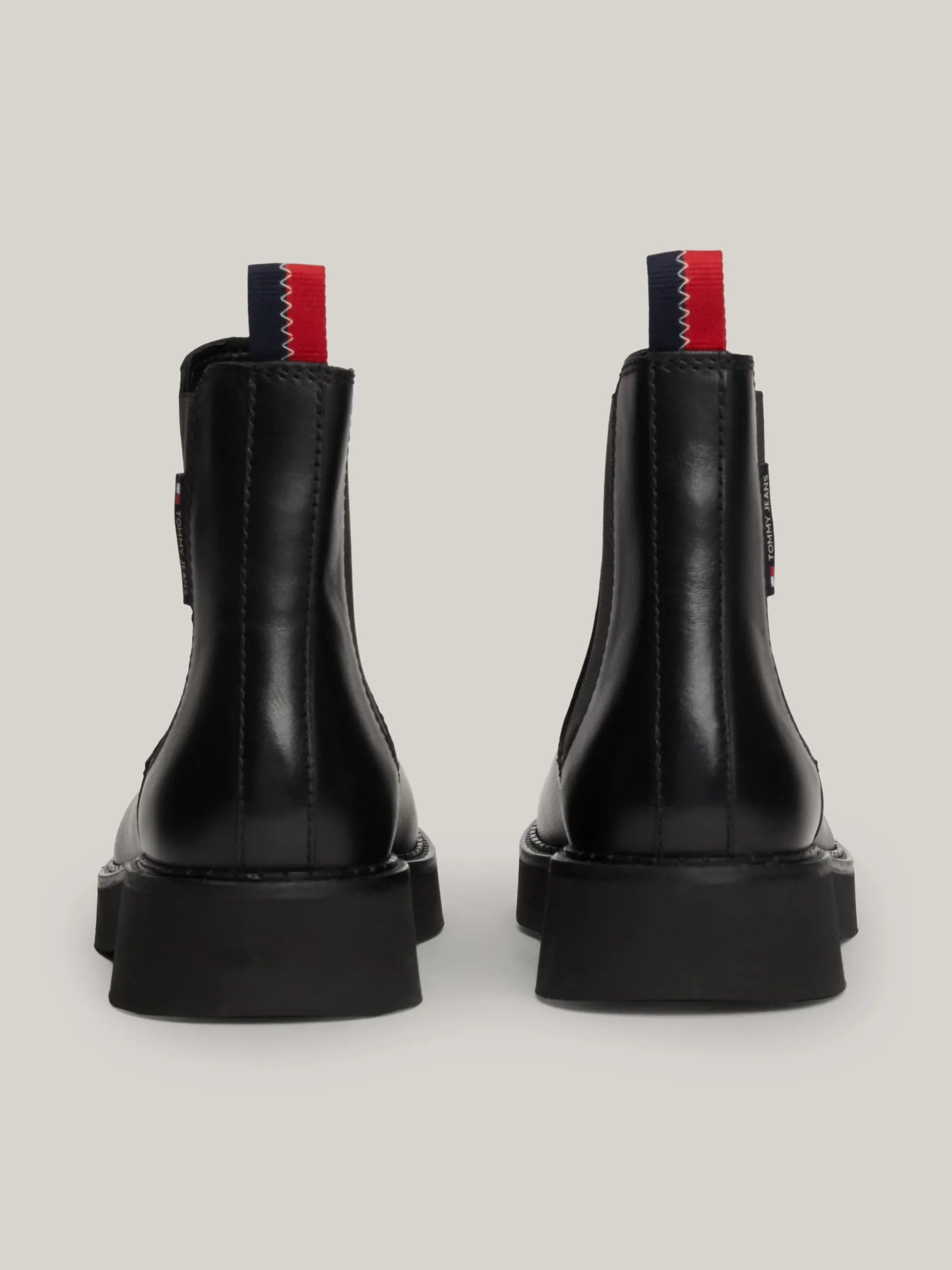 Chelsea Boots|Botki*Tommy Hilfiger Skórzane Sztyblety BLACK