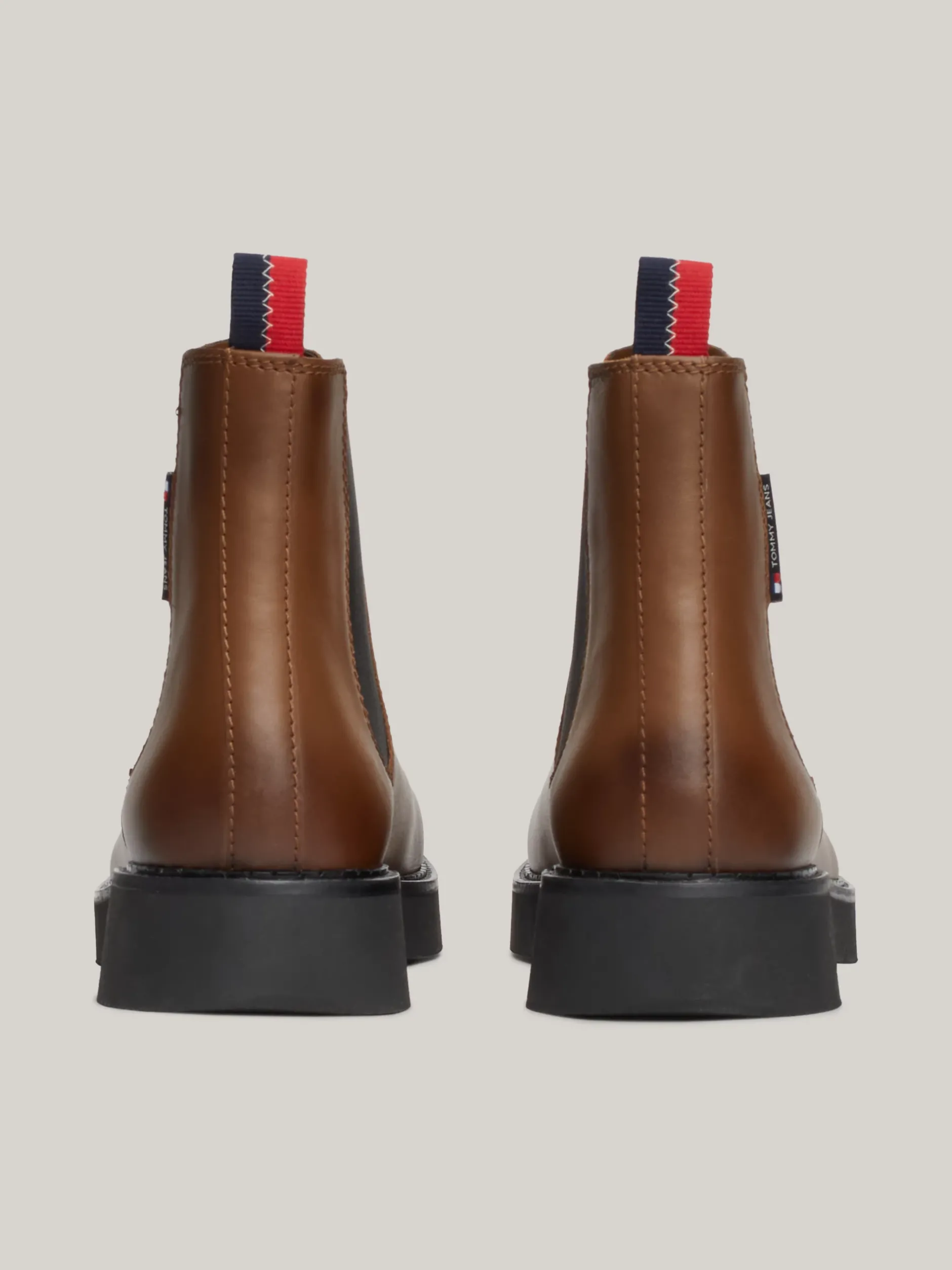 Chelsea Boots|Botki*Tommy Hilfiger Skórzane Sztyblety LIGHT SEPIA BROWN