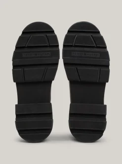 Chelsea Boots|Botki*Tommy Hilfiger Skórzane Sztyblety Na Grubej Podeszwie BLACK