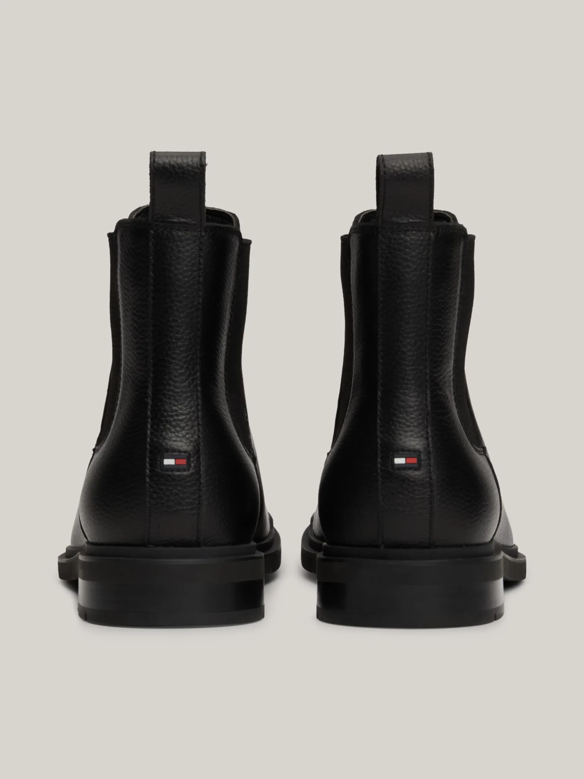 Sztyblety|Buty*Tommy Hilfiger Skórzane Sztyblety Z Ciepłą Wyściółką BLACK