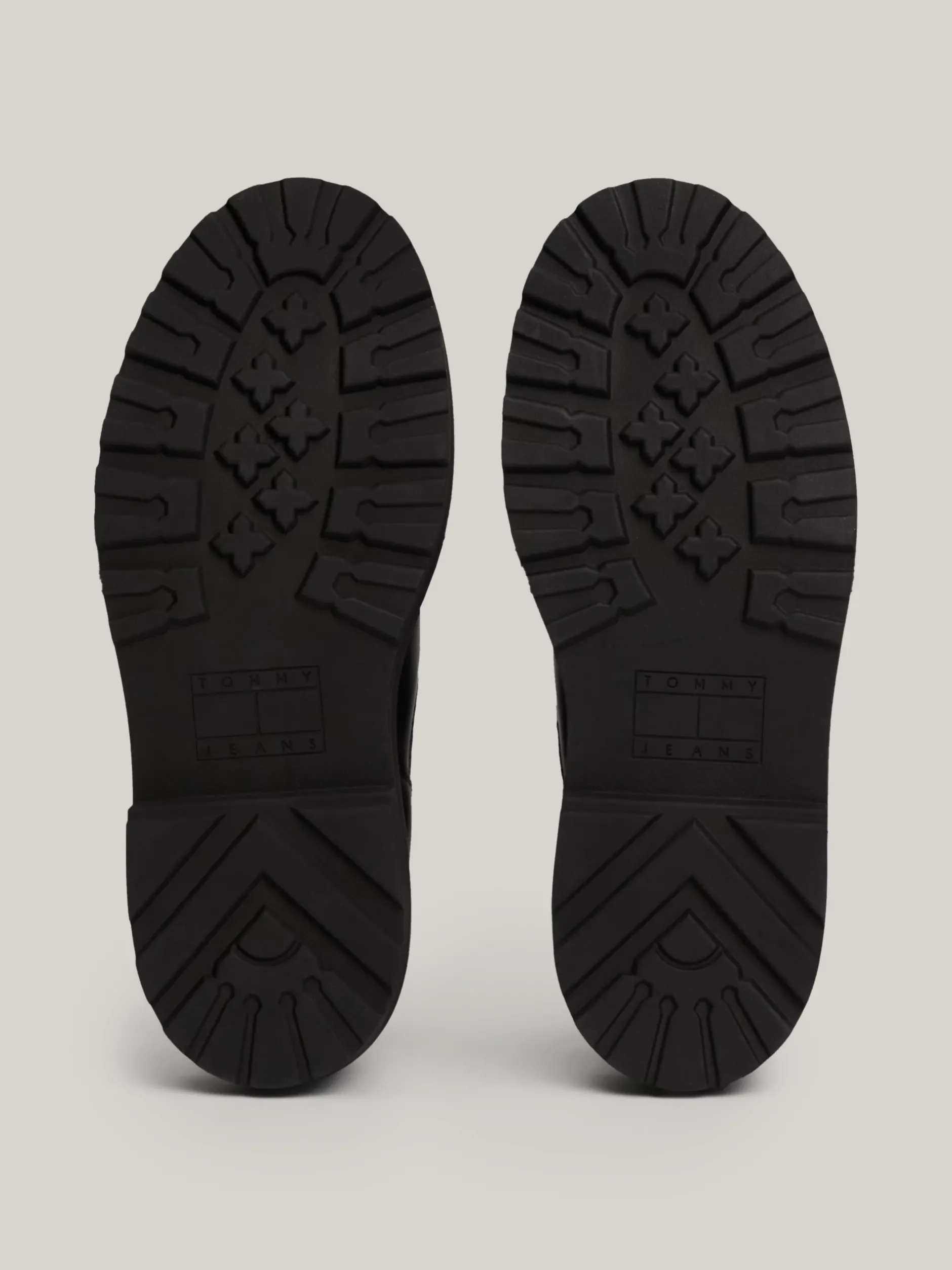 Sztyblety|Buty*Tommy Hilfiger Skórzane Sztyblety Z Protektorem I Logo BLACK